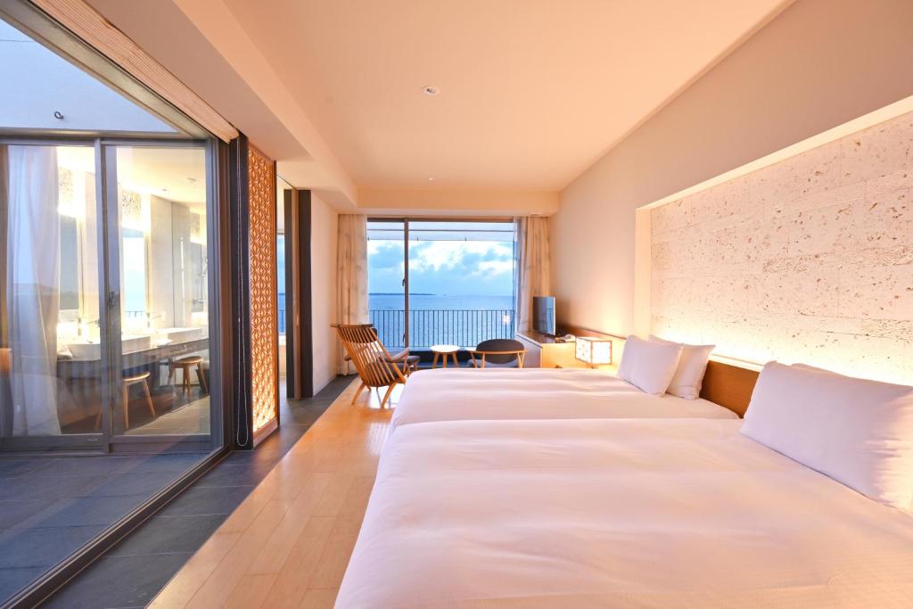 Camera Premium Doppia con Letti Singoli con Vista Oceano - Dependance - Non Fumatori