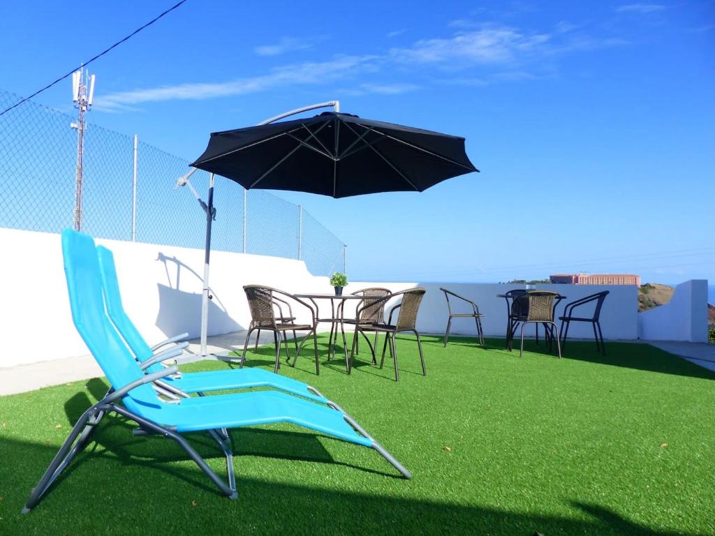 Studio with sea view furnished terrace and wifi at La Orotava 4 km away from the beach