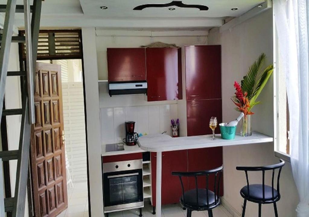 Appartement confortable à Lamentin 30 m² avec vue montagne, Lamentin