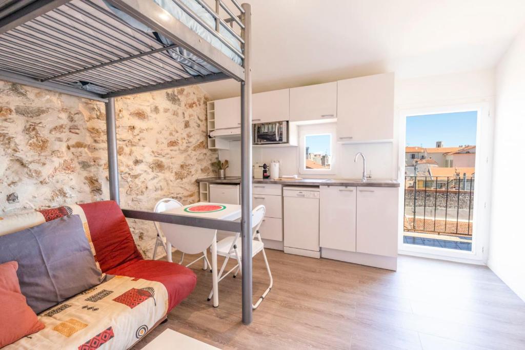 Chez Dominique - Studio 2-4pers centre Antibes Fourmilliere 3ème - 1