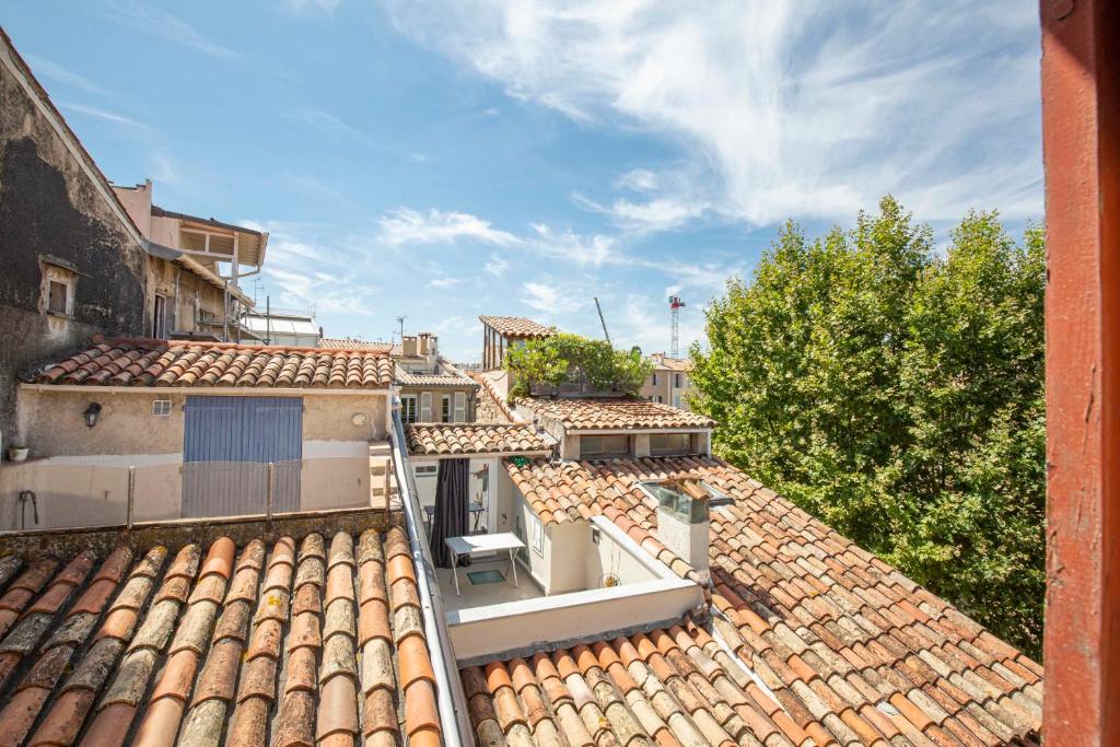 Chez Dominique - 2 chbres 2-6pers centre Antibes Migrainier T3 with AC - 4