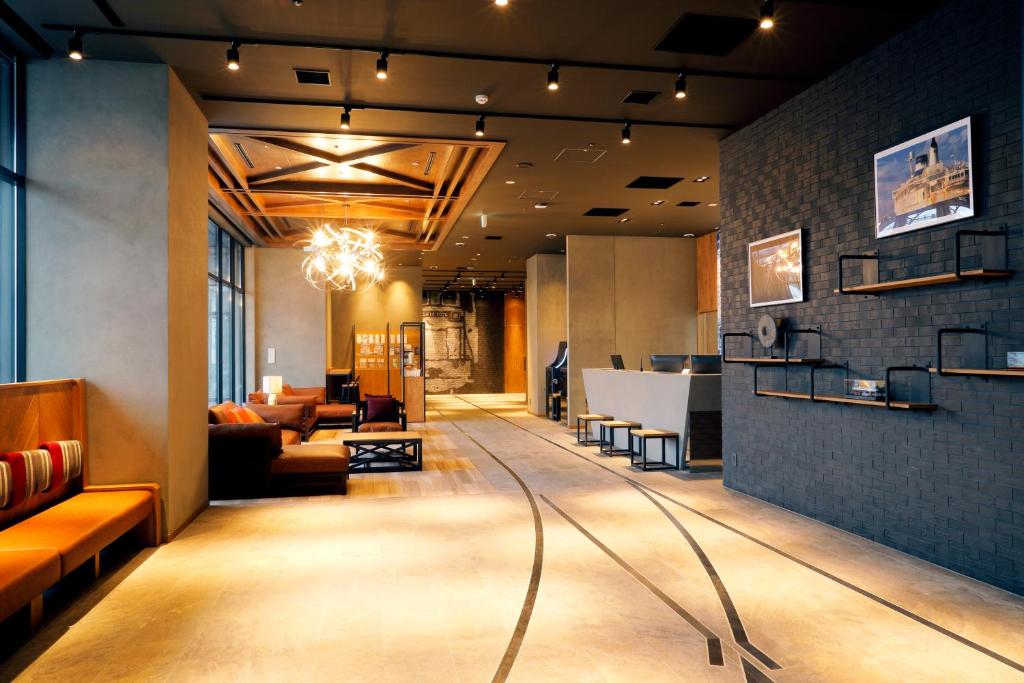 JR 인 하코다테 12층 라운지에서 바라본 도시 전망