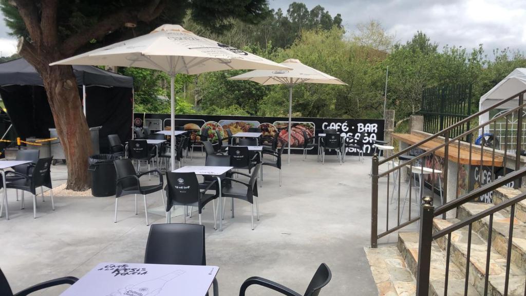 Bar area at Pension Tasaga in El Pino