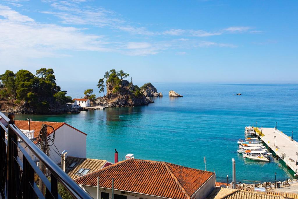 Balcony/terrace, Petros Penthouse in Parga