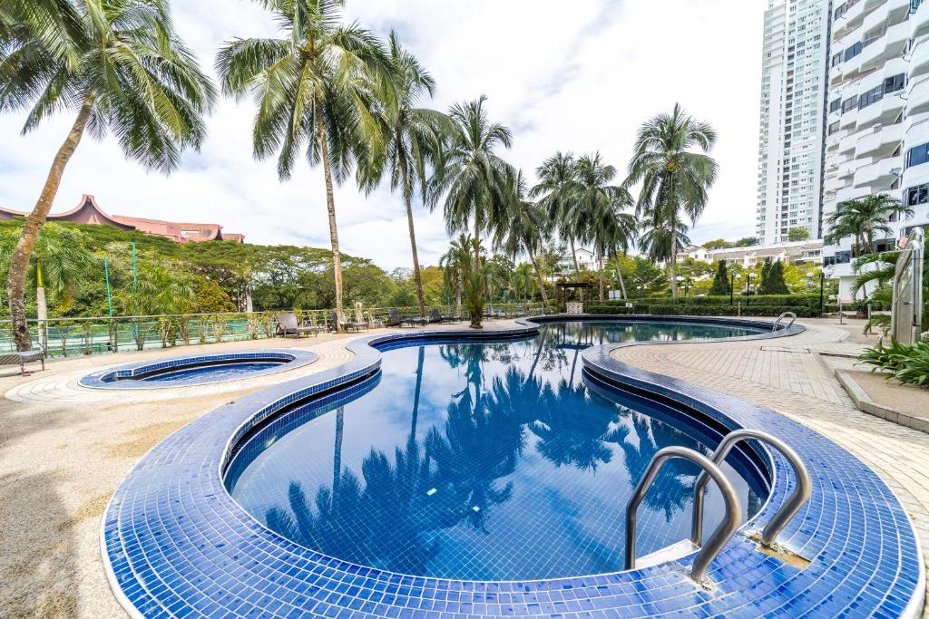 바투 페링기의 아파트먼트 1200m² 침실 3개 프라이빗 욕실 2개 Seaview Beach Batu Ferringhi 3 Rooms - 1801 전경