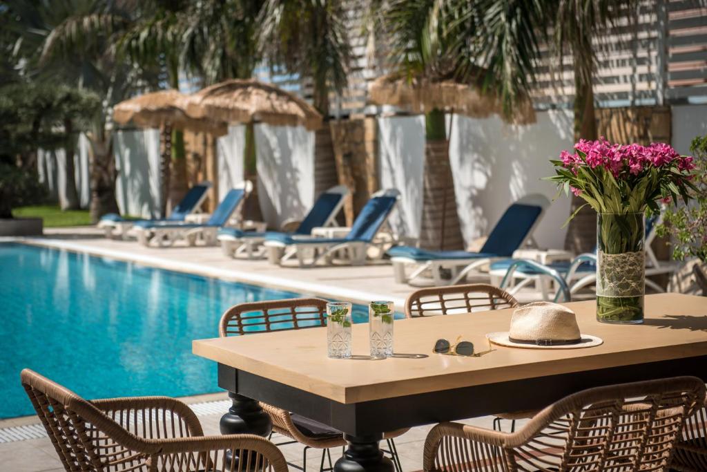 Swimming pool, Danaides in Crete Island