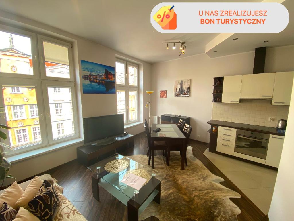 Gdanskie Apartamenty - Apartamenty - Dluga z Widokiem Na Ratusz i nad Motlawa 전경