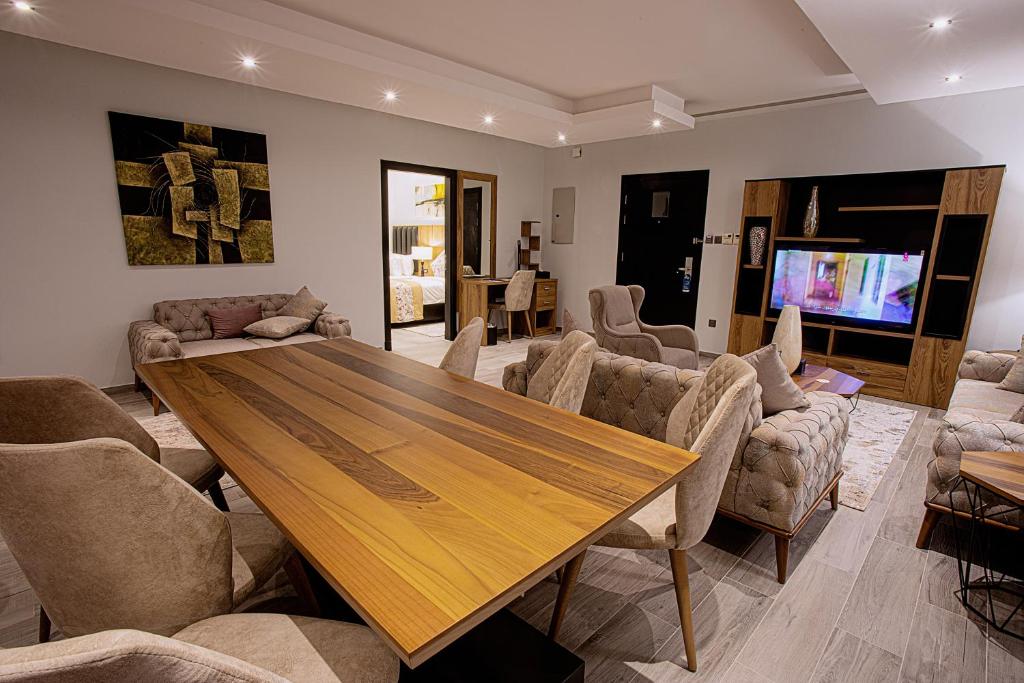 Andalus Habitat Hotel 共用ラウンジ/TVエリア