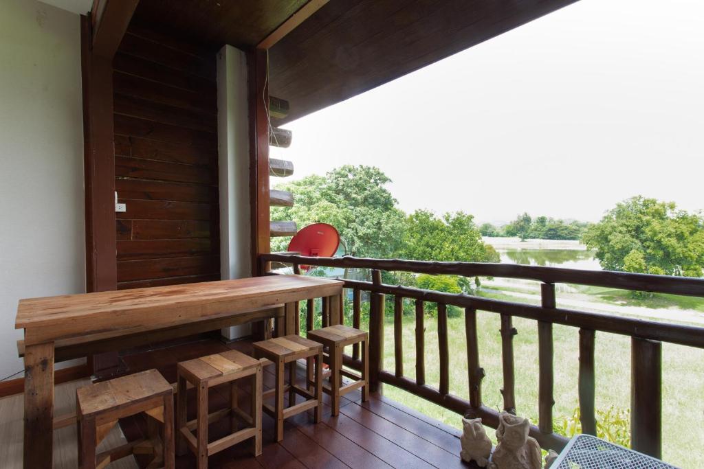 Balcony/terrace, Golf View Suite Private Apartment Khao Yai in Khao Yai