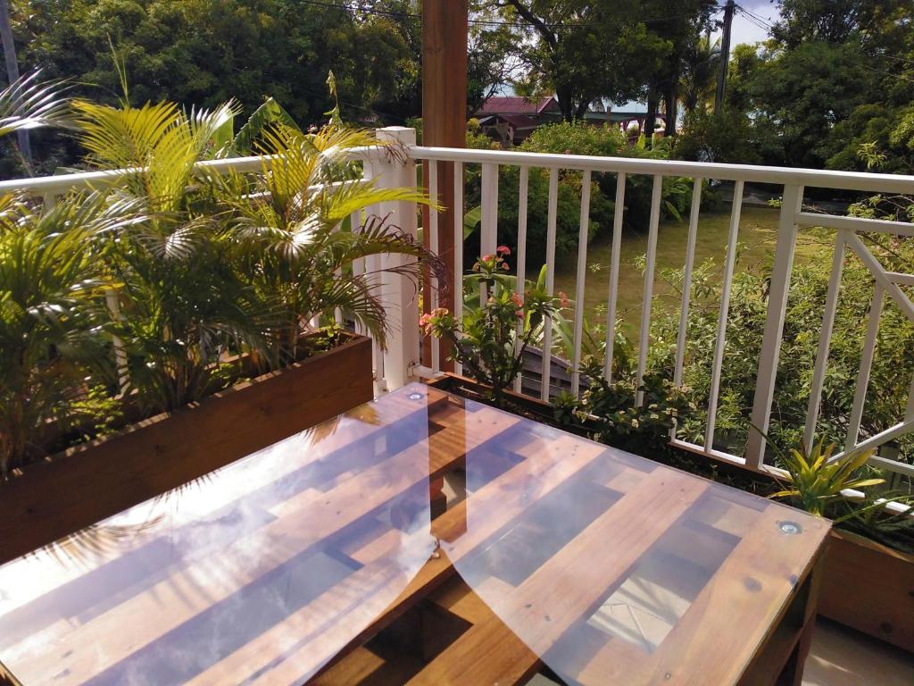 Balcony/terrace, Gites Rose des Vents in Rifflet