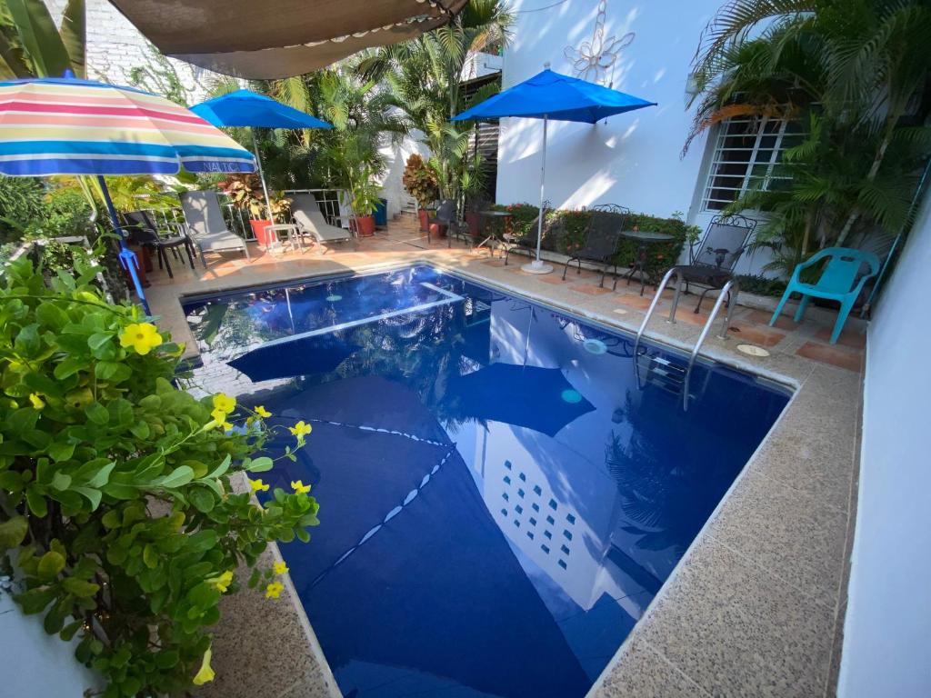 Chacala Corales para 7 con Aire Acondicionado con Alberca y Playa a 50 mts — Hotel in Chacala