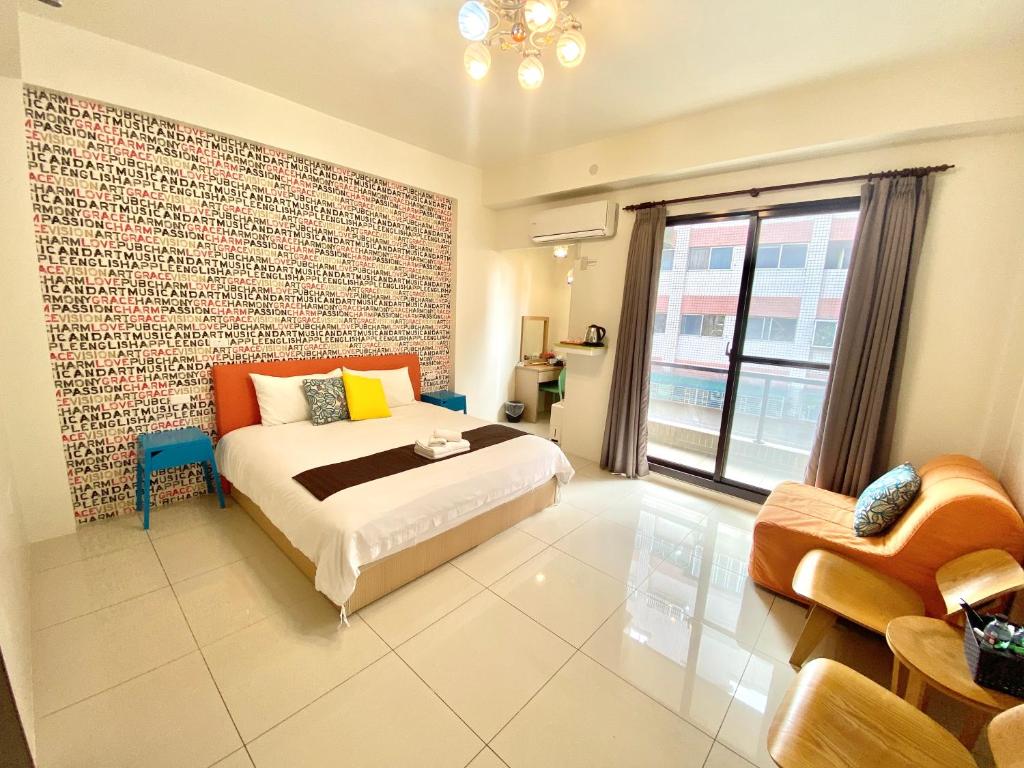 愛慕蘭Adore Yilan出差可報帳免費車位預約火車站400公尺轉運站650公尺羅東夜市900多公尺走捷徑, Luodong