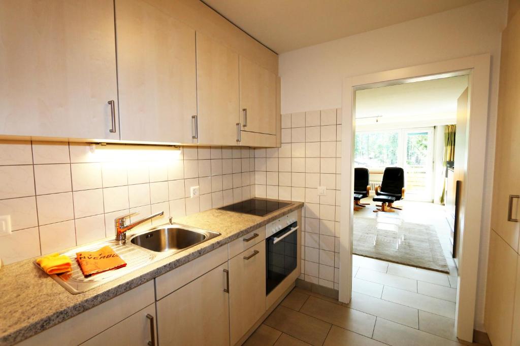 Kitchen, Haus Cristal in Saas-Fee