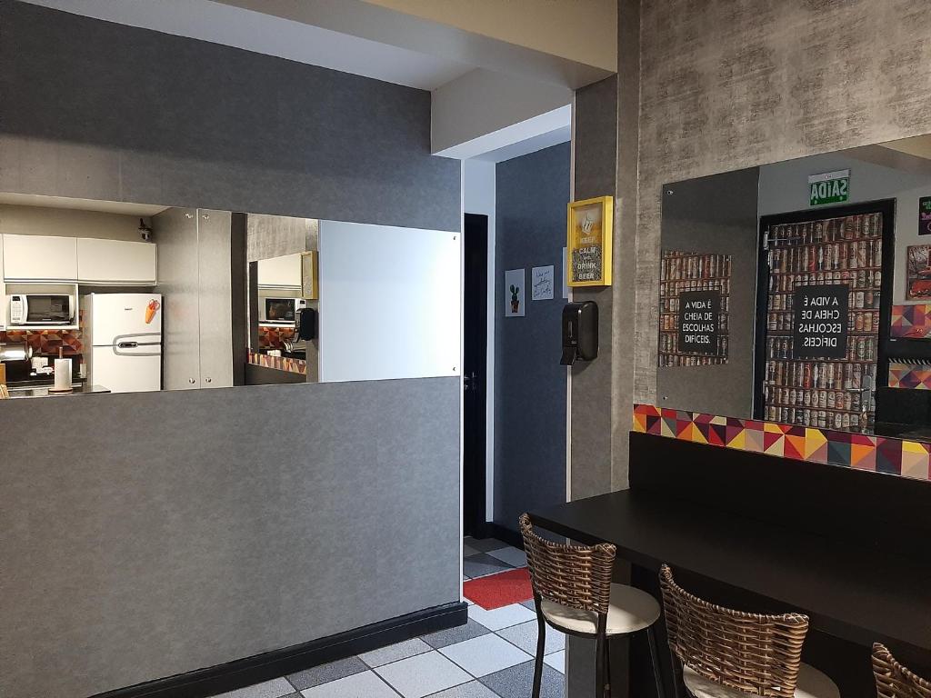 Kitchen, UFSC Guest House in Florianopolis