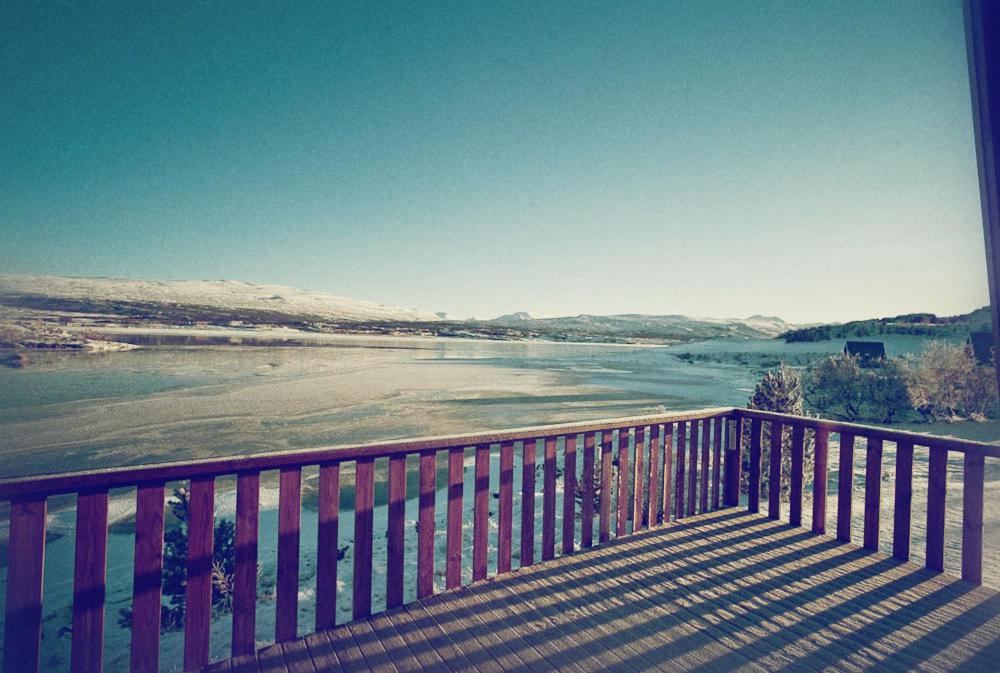 Balcony/terrace, Ormurinn Cottages in Egilsstadir