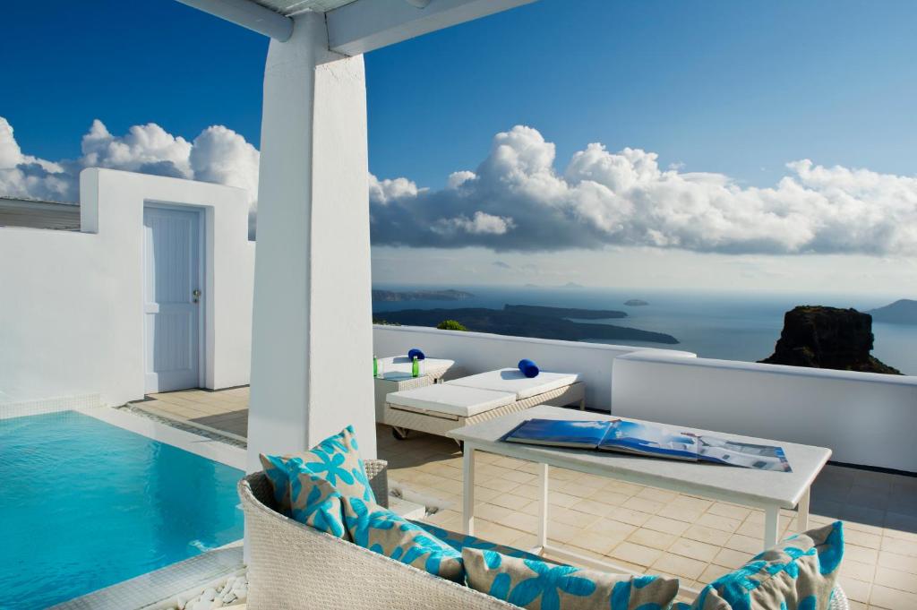 Balcony/terrace, Astra Suites in Santorini