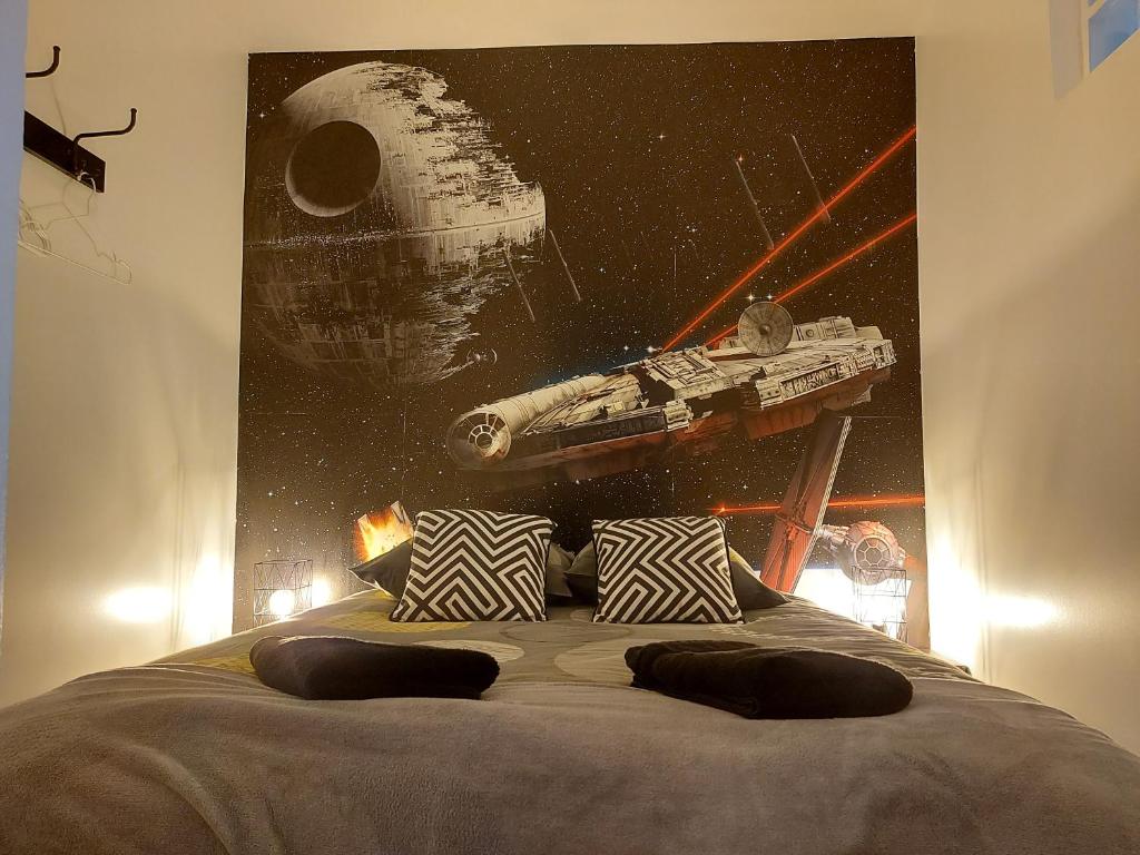 Appartement Cinéma vidéo-projecteur et garage - 3