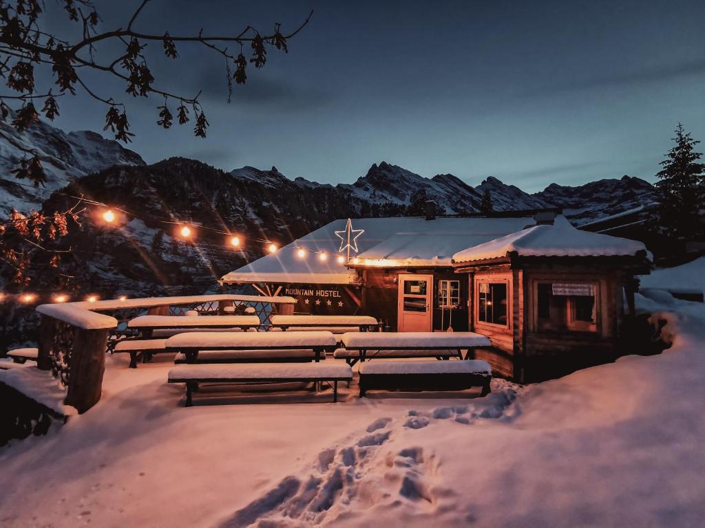 Exterior view, Mountain Hostel Gimmelwald in Gimmelwald