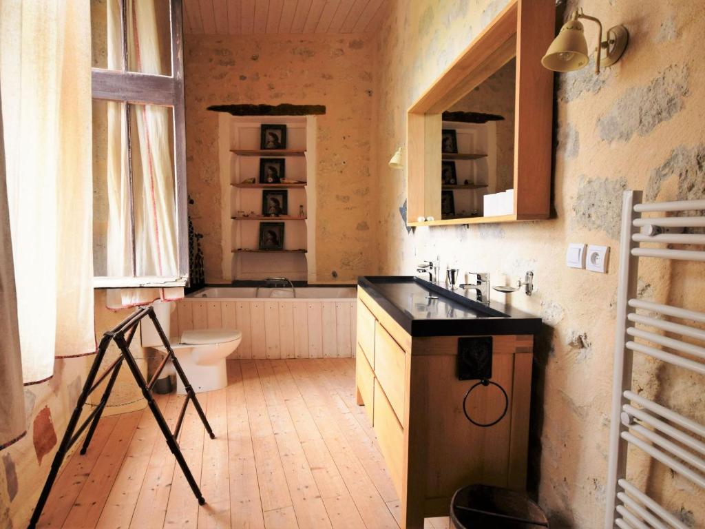 Castle near Agen with Shared Pool バスルーム（客室）