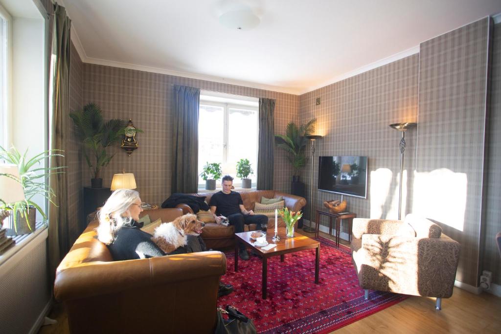 Shared lounge/TV area, Park Hotell in Kristinehamn