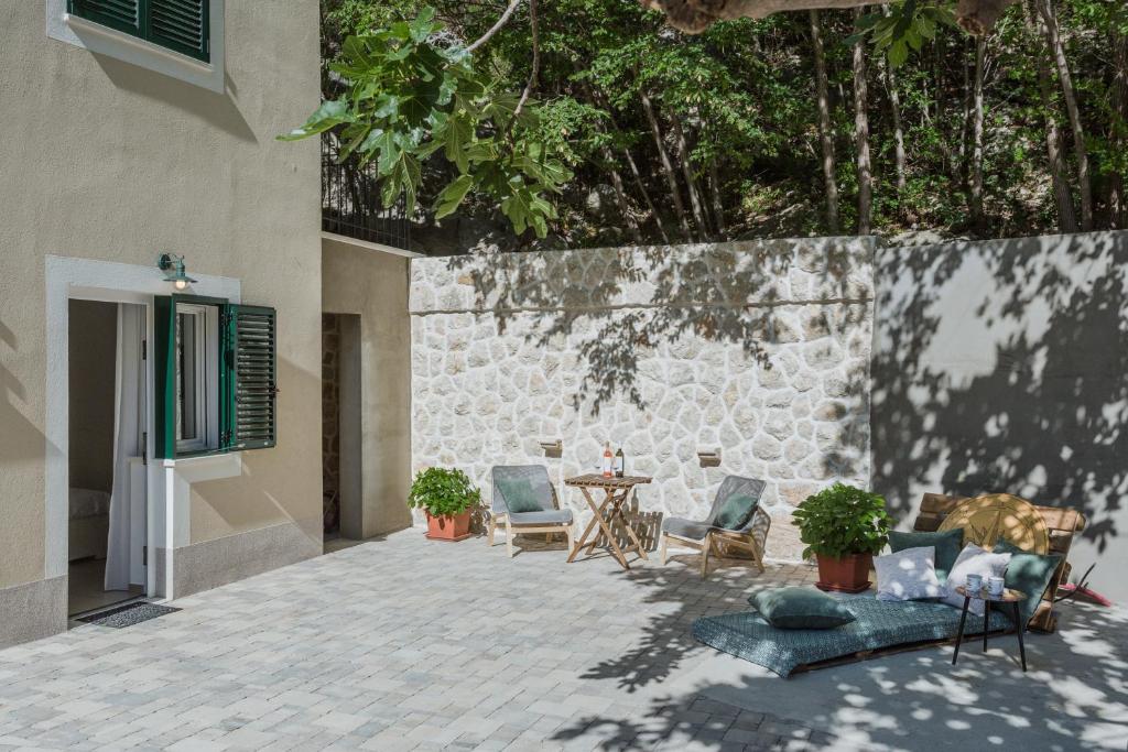 Cozy and clean interior of a modern apartment in Omis