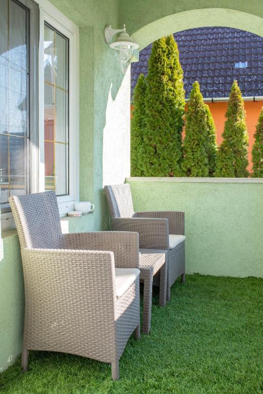 Balcony/terrace, Park Apartman Heviz in Hévíz