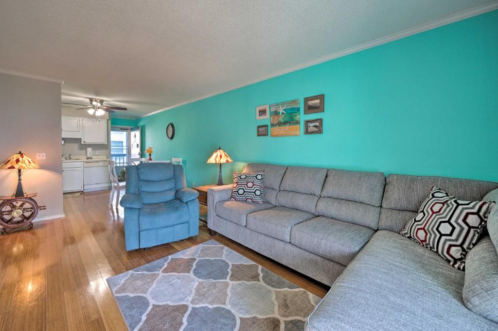 Condo with Balcony and Pool Walk to 2 Beach Accesses! photo