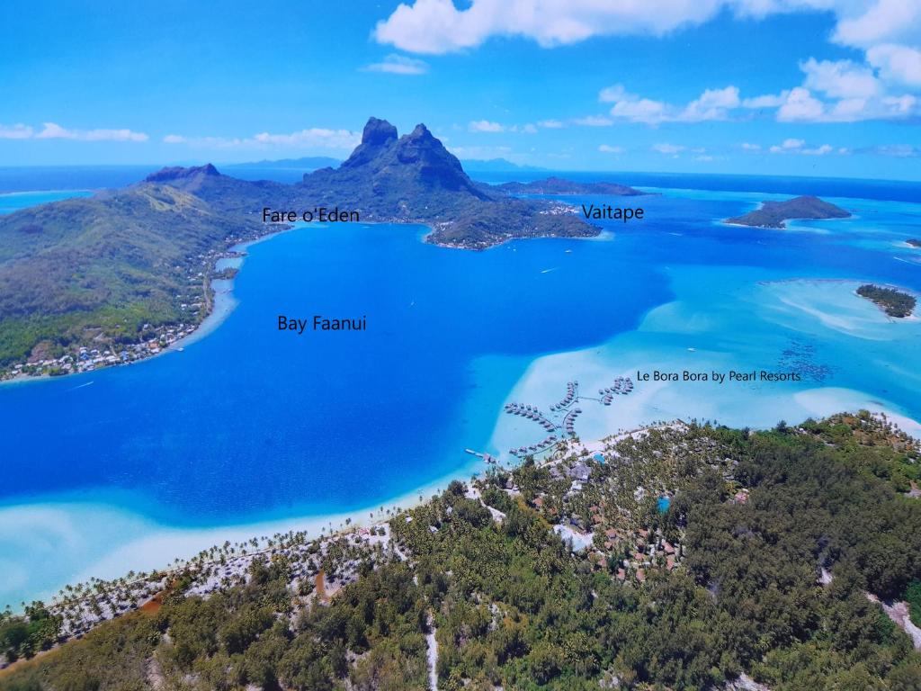 Exterior view, Fare o'Eden in Bora Bora Island