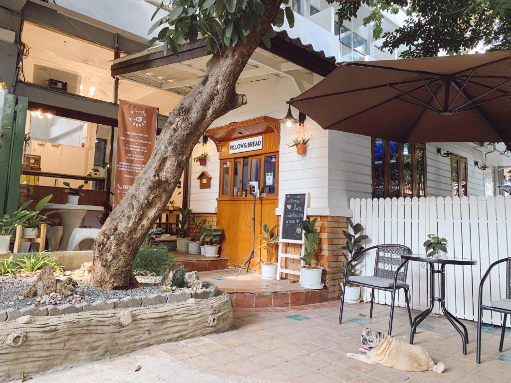 Pillow and bread hostel