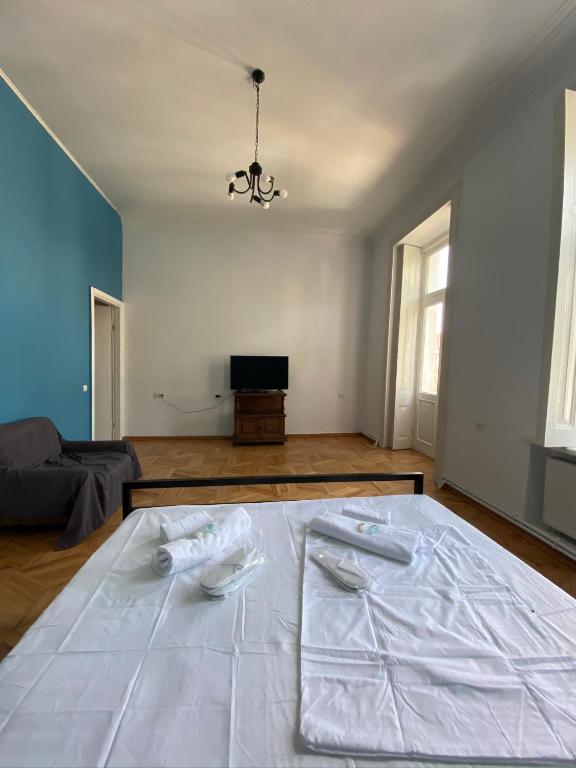 Red door-Room with private bathroom photo