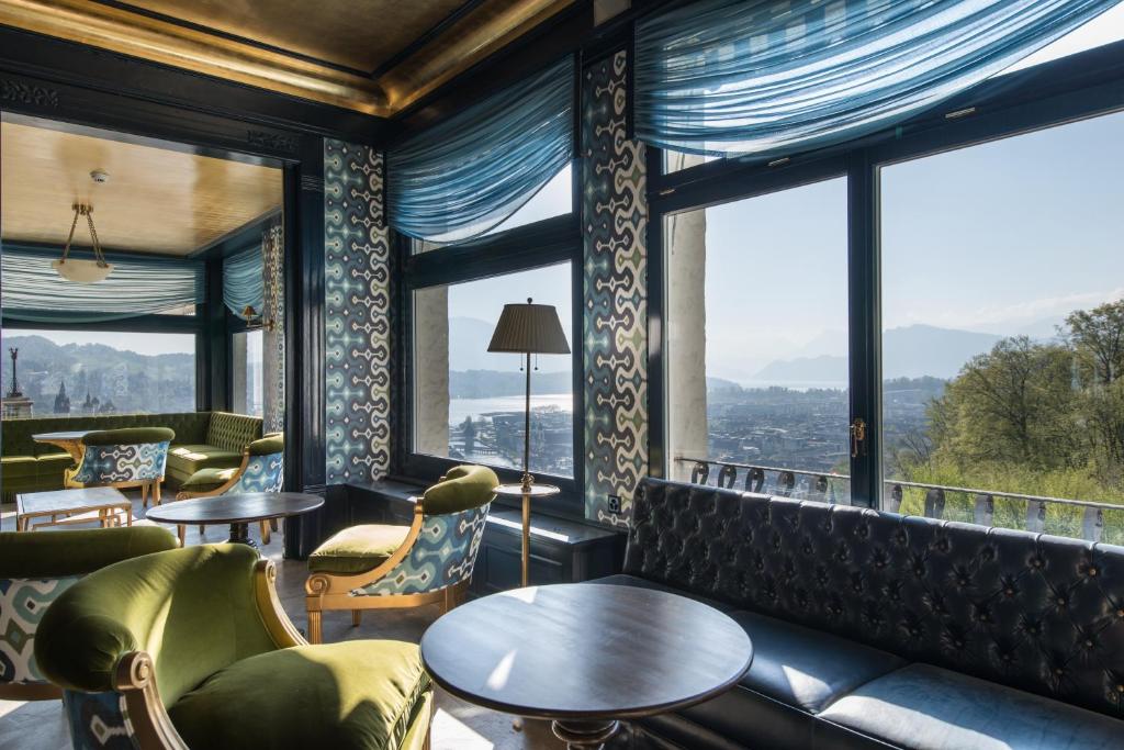 Bar/lounge, Chateau Gutsch in Luzern
