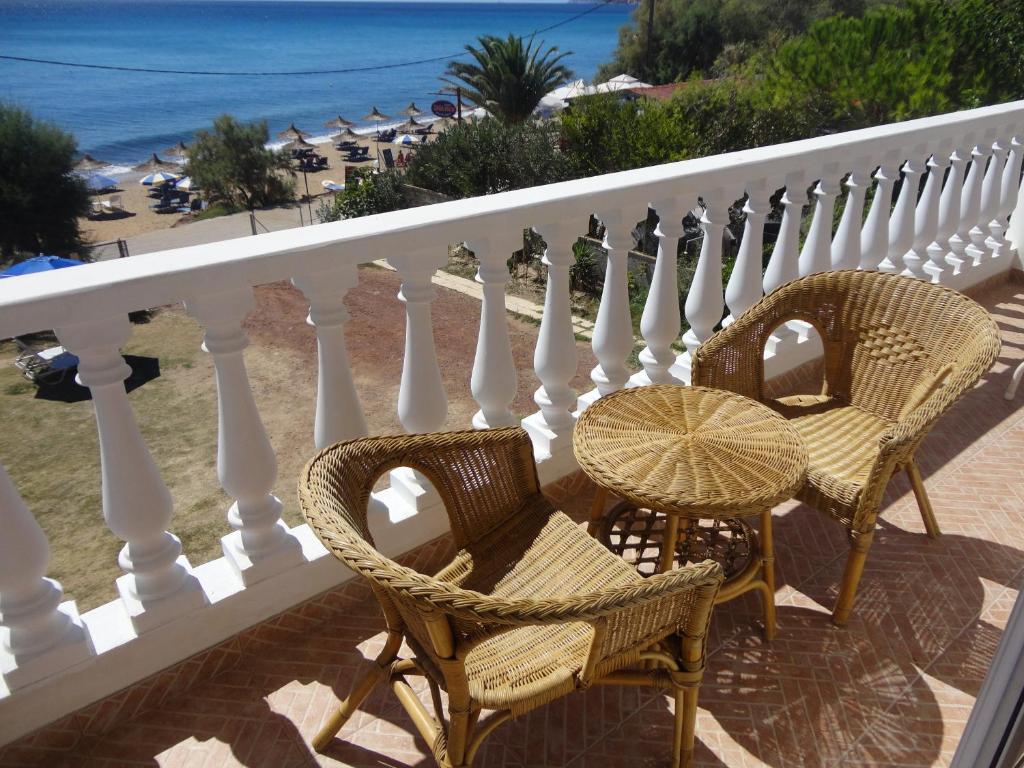 Balcony/terrace, Akti Zaga Apartments in Koroni