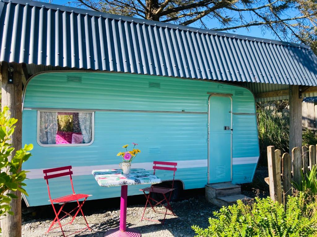 Retro caravans on Valentia Island photo