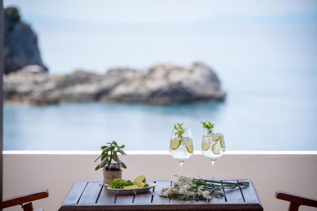 View, Krioneri Beach Studios in Parga