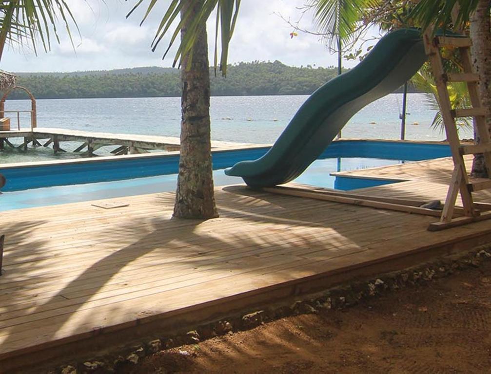 Swimming pool, Tongan Beach Resort in Neiafu