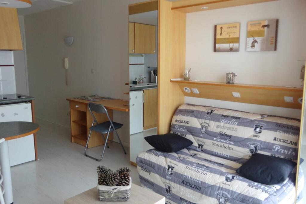 Studio, terrasse, piscine, plage, Les Minimes - 3