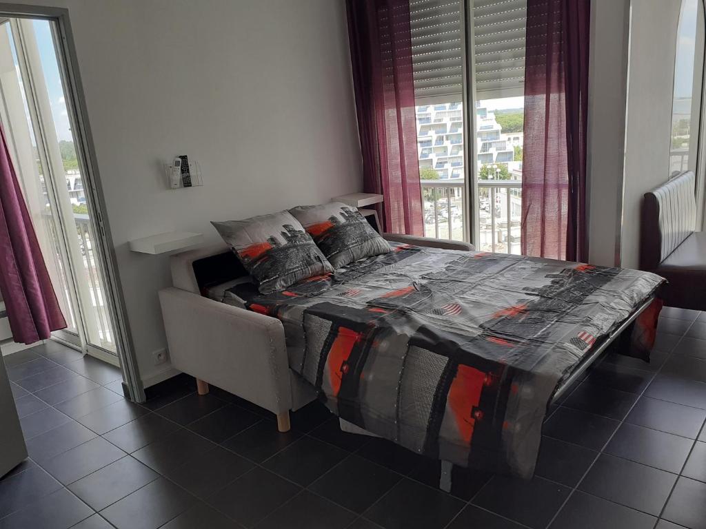 Grand studio avec vue mer à la Grande Motte - CLIM WIFI - 4