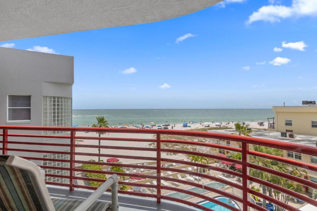 Coastal Decor - Top Floor View - Crimson #303, St Pete Beach