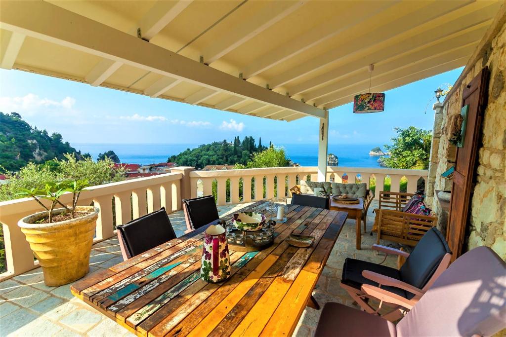 Balcony/terrace, Villa Letista in Parga