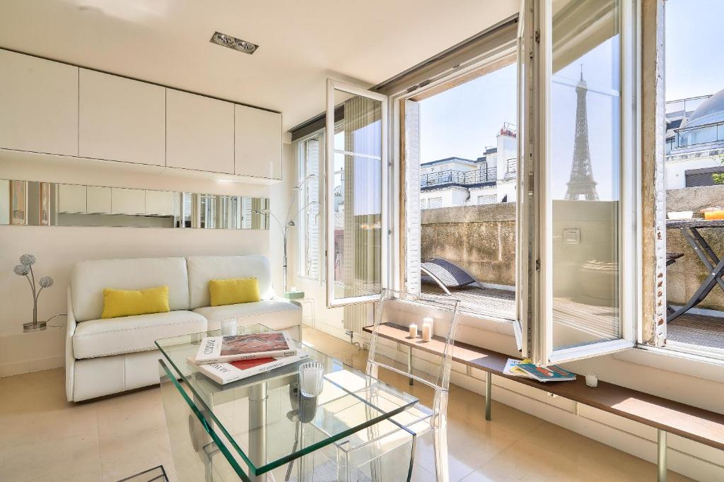 Designed Studio with AC-Terrasse Vue Tour Eiffel - 2