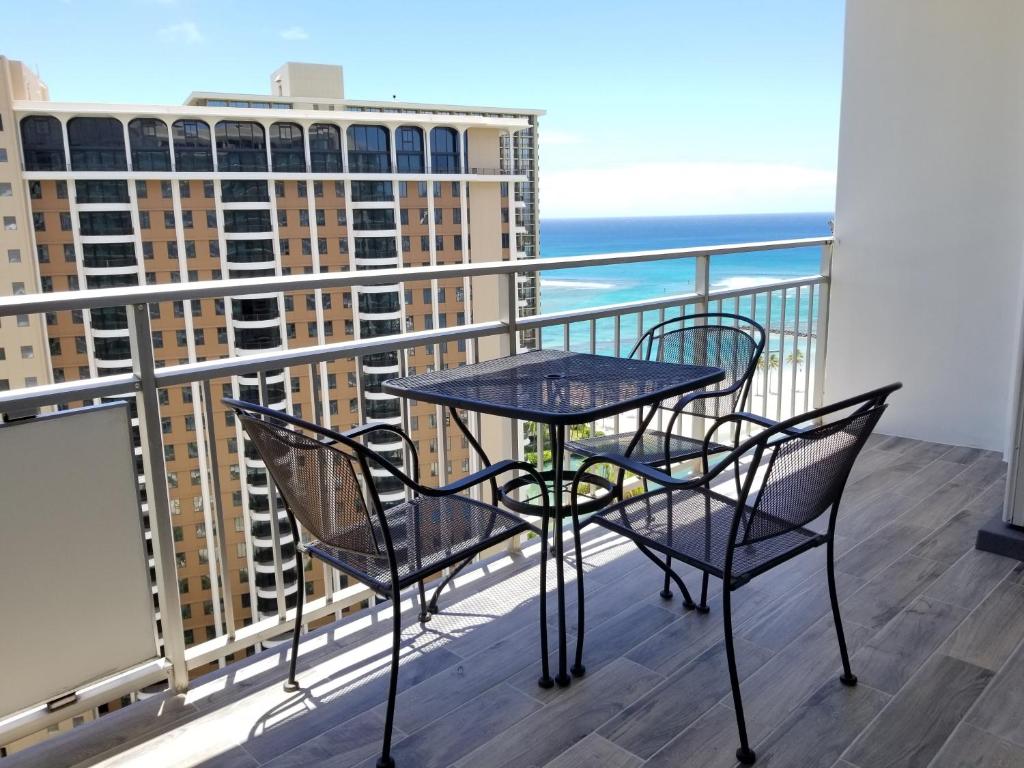Ilikai Tower One Bedroom Lagoon View Waikiki Condos with Lanai & Free Wifi photo