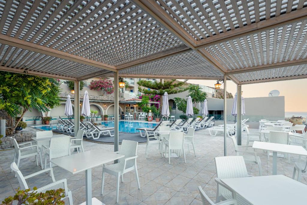 Restaurant, Aphea Village in Crete Island