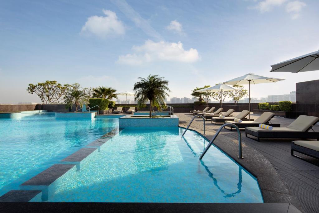 Swimming pool, Radisson Blu Hotel New Delhi Dwarka in New Delhi