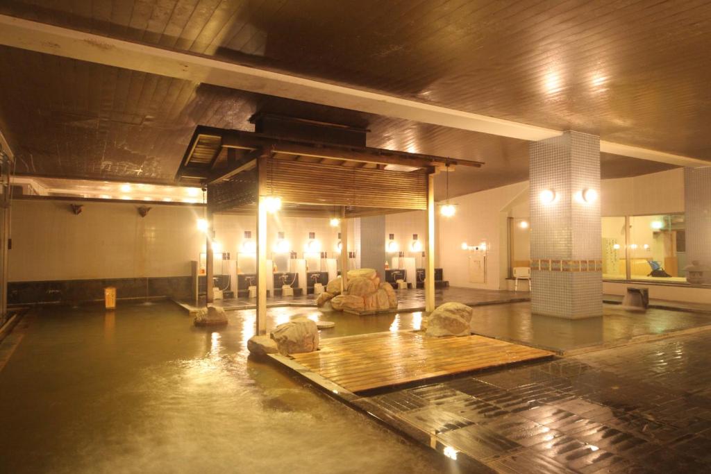 Hot spring bath, Hotel Towadaso in Towada