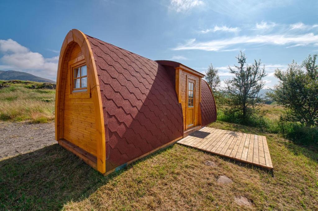 Entrance, Fossatun Camping Pods & Cottages - Sleeping Bag Accommodation in Fossatun