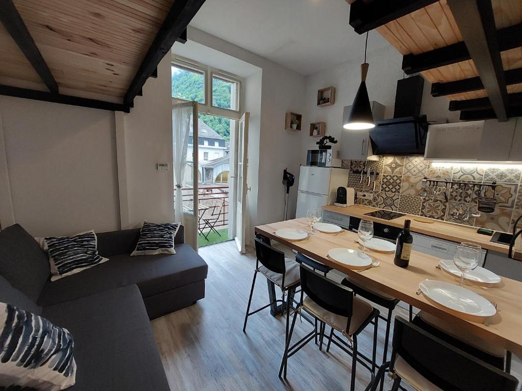 Appartement mezzanine 5 personnes avec balcon vue sur la montagne - 1