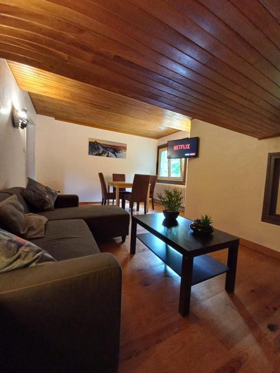 Logement mansardé dans maison avec jardin en bord de piste, vue montagne - 2