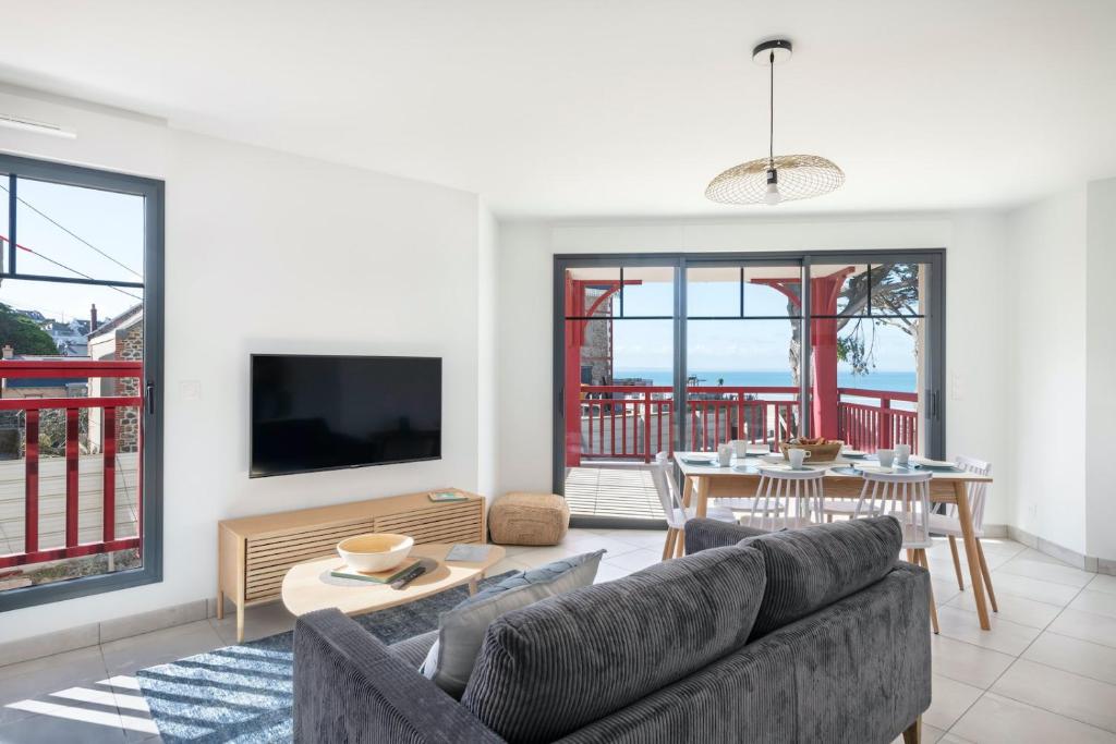 Bel appartement vue mer pour 8, Pléneuf-Val-André