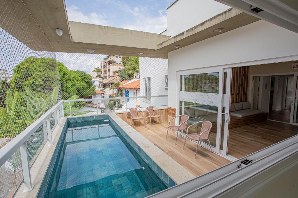 Swimming pool, Pousada Native in Florianopolis