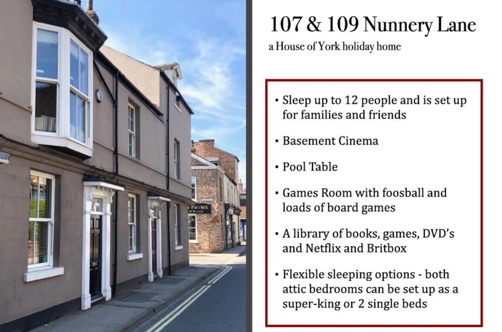 107 and 109 Nunnery Lane, York
